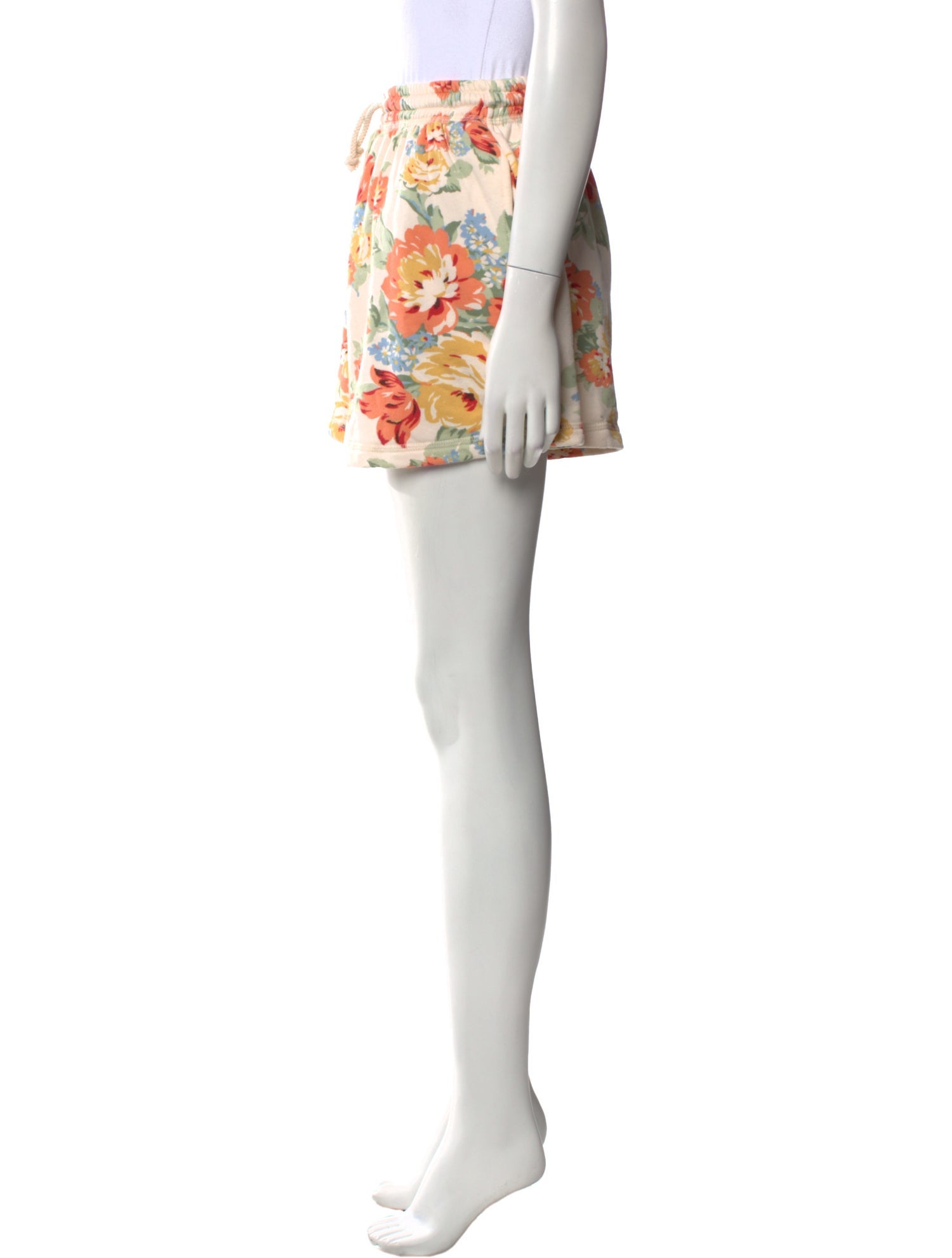 Loeffler Randall Floral Print Mini Shorts