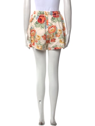 Loeffler Randall Floral Print Mini Shorts
