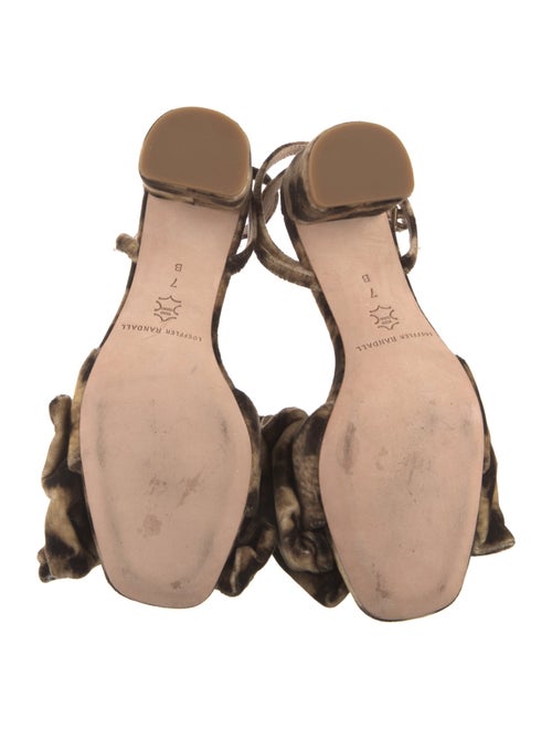 Loeffler Randall Velvet Animal Print Sandals