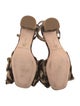 Loeffler Randall Velvet Animal Print Sandals
