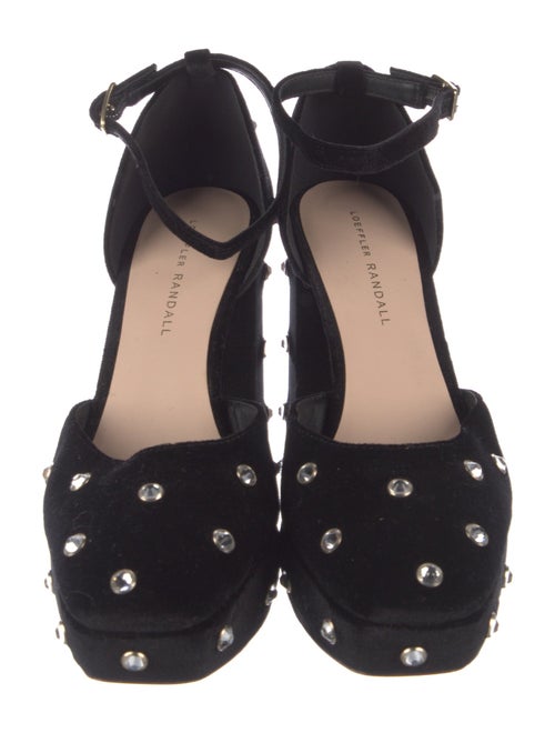 Loeffler Randall Velvet Crystal Embellishments D'Orsay Pumps