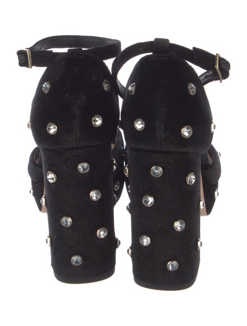 Loeffler Randall Velvet Crystal Embellishments D'Orsay Pumps