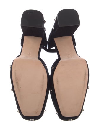 Loeffler Randall Velvet Crystal Embellishments D'Orsay Pumps