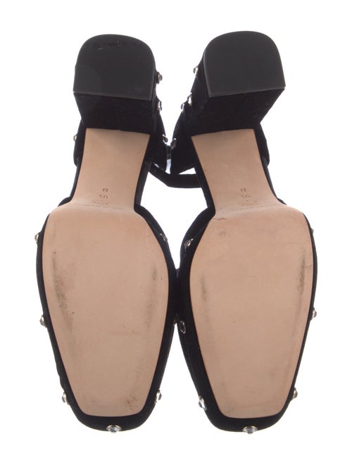 Loeffler Randall Velvet Crystal Embellishments D'Orsay Pumps