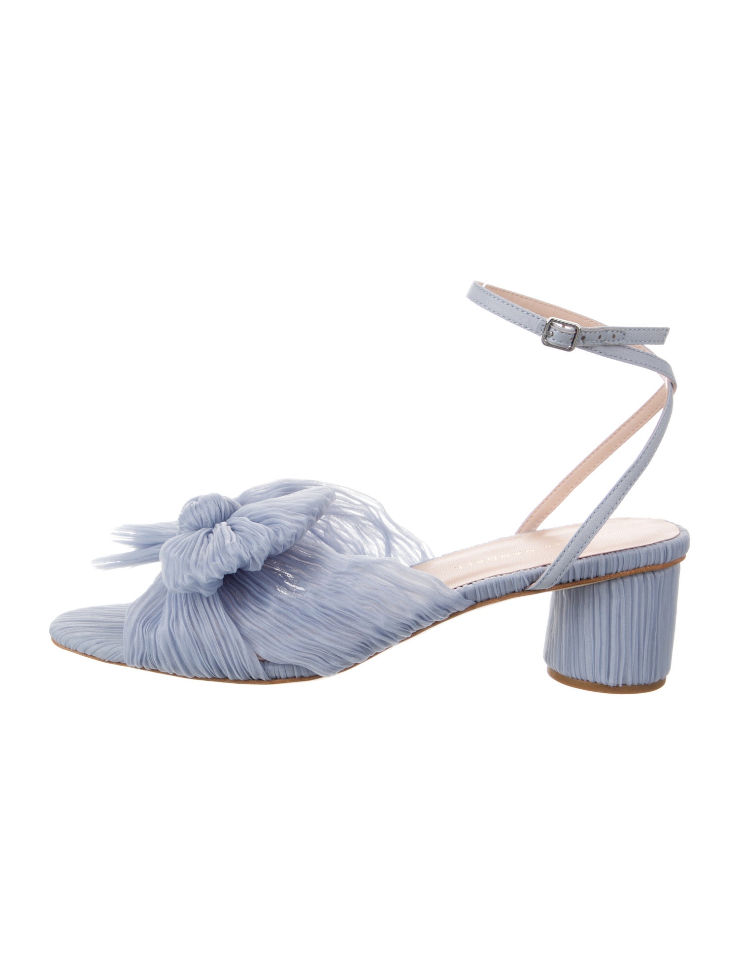 Loeffler Randall Colorblock Pattern Bow Accents T-Strap Sandals