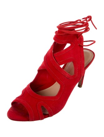 Loeffler Randall Suede Gladiator Sandals