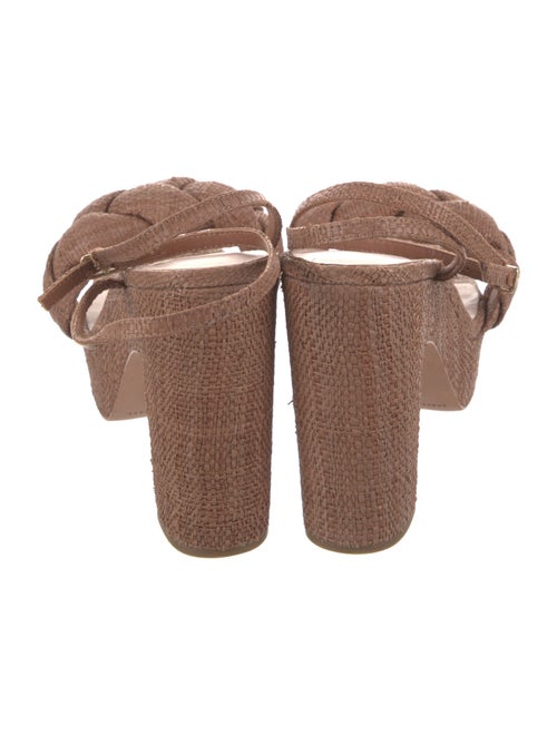 Loeffler Randall Straw Braided Accents Slingback Pumps