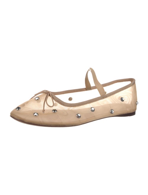 Loeffler Randall Mesh Crystal Embellishments Ballet Flats