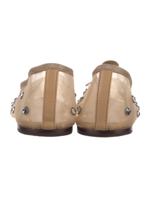 Loeffler Randall Mesh Crystal Embellishments Ballet Flats