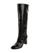 Loeffler Randall Leather Animal Print Boots
