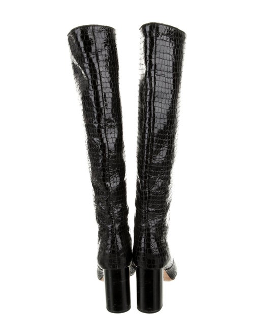 Loeffler Randall Leather Animal Print Boots