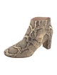 Loeffler Randall Embossed Leather Animal Print Boots