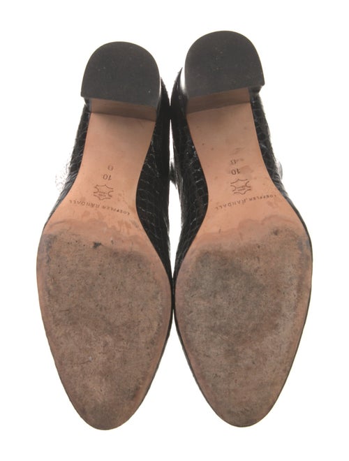 Loeffler Randall Embossed Leather Animal Print Boots