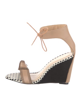 Loeffler Randall Leather Printed Sandals