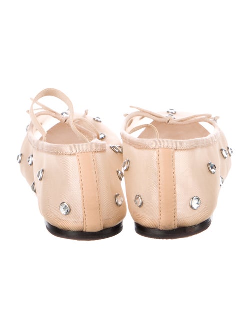 Loeffler Randall Mesh Crystal Embellishments Ballet Flats