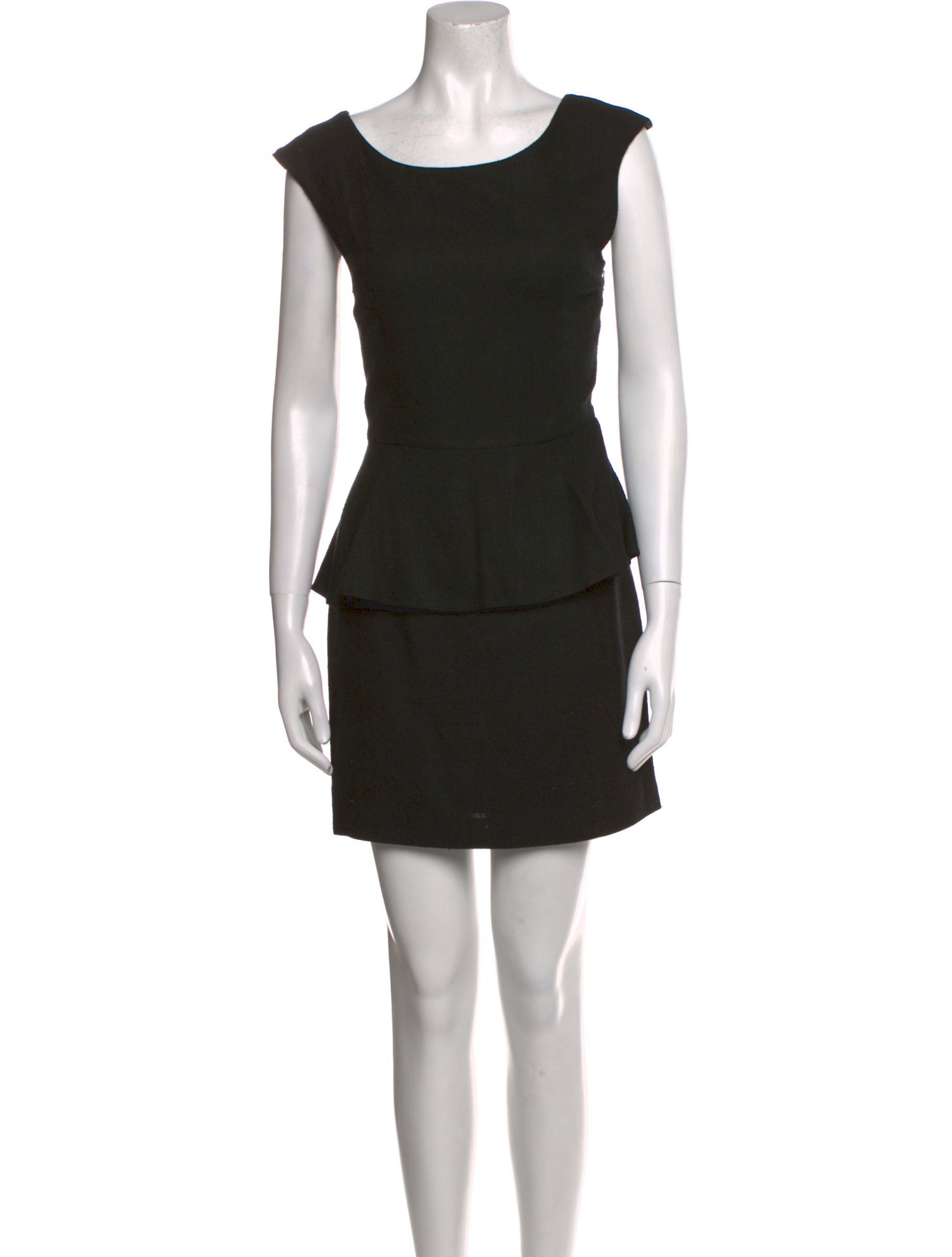 Loeffler Randall Bateau Neckline Mini Dress