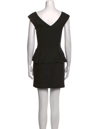 Loeffler Randall Bateau Neckline Mini Dress