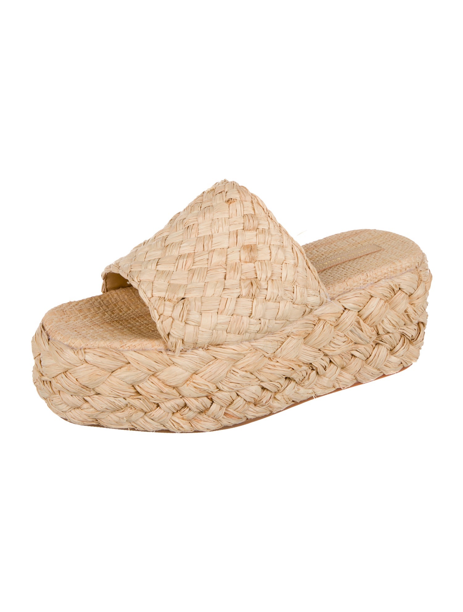 Loeffler Randall Raffia Braided Accents Espadrilles
