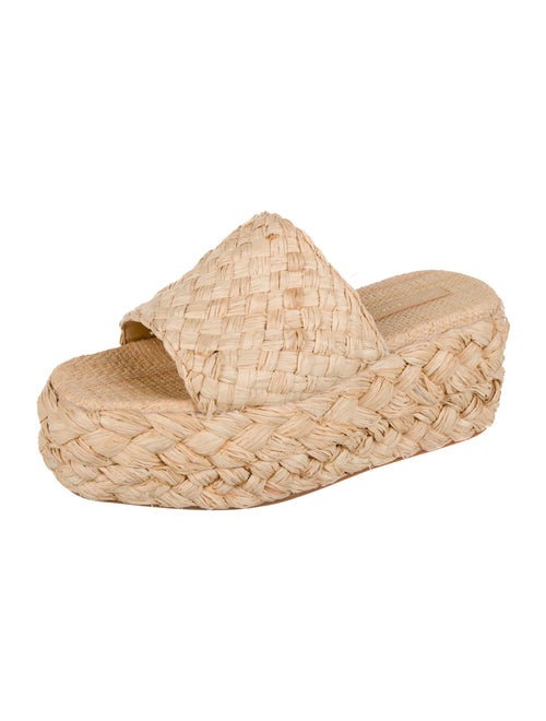 Loeffler Randall Raffia Braided Accents Espadrilles