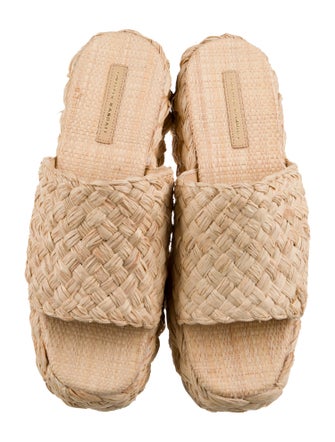 Loeffler Randall Raffia Braided Accents Espadrilles