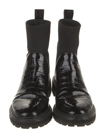 Loeffler Randall Embossed Leather Chelsea Boots