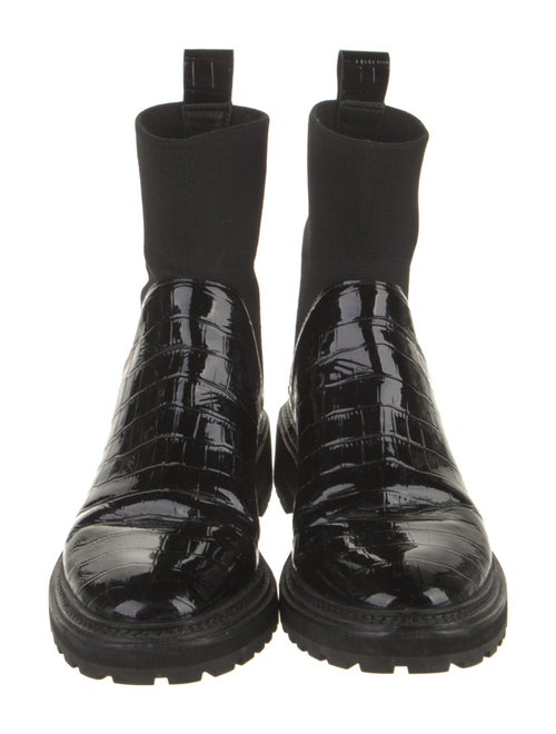 Loeffler Randall Embossed Leather Chelsea Boots