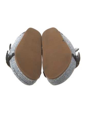 Loeffler Randall Raffia Colorblock Pattern Slides