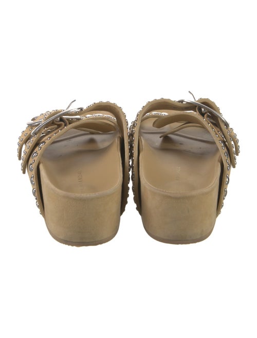 Loeffler Randall Suede Studded Accents Slides