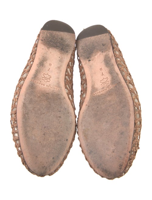 Loeffler Randall Straw Bow Accents Mary Jane Flats