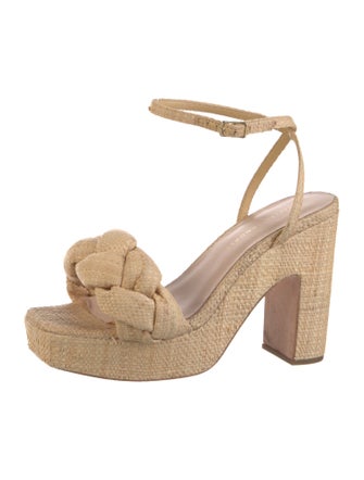 Loeffler Randall Raffia Braided Accents Espadrilles