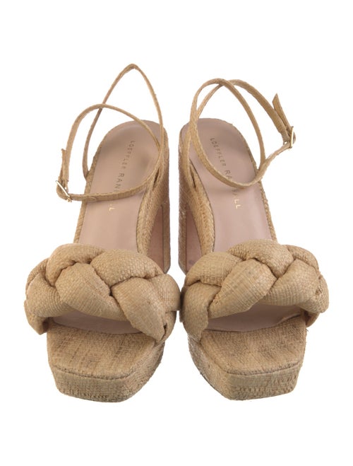 Loeffler Randall Raffia Braided Accents Espadrilles