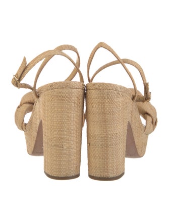 Loeffler Randall Raffia Braided Accents Espadrilles