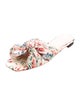 Loeffler Randall Floral Print Bow Accents Slides