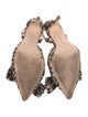 Loeffler Randall Satin Animal Print Slingback Pumps