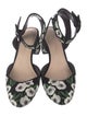 Loeffler Randall Suede Floral Print D'Orsay Pumps