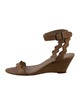 Loeffler Randall Leather Scalloped Accent Sandals