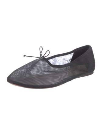 Loeffler Randall Mesh Printed Ballet Flats