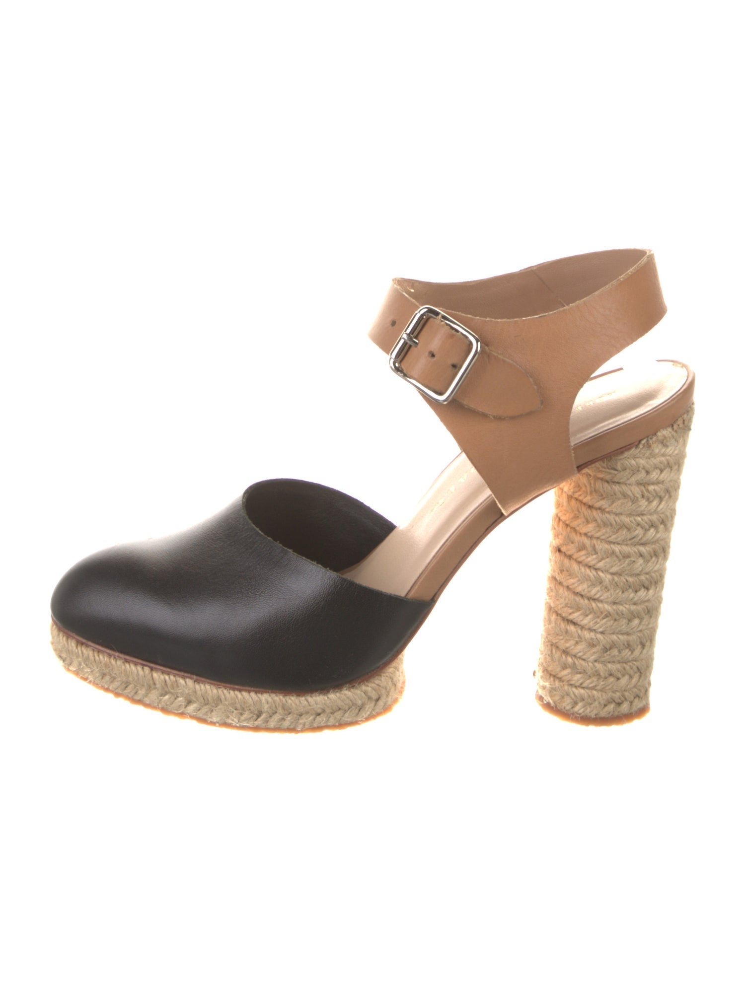 Loeffler Randall Leather Colorblock Pattern Slingback Pumps