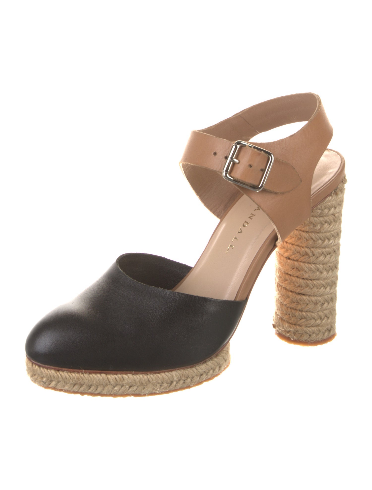 Loeffler Randall Leather Colorblock Pattern Slingback Pumps