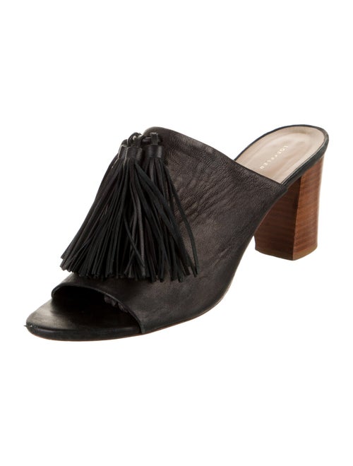 Loeffler Randall Leather Tassel Accents Slides
