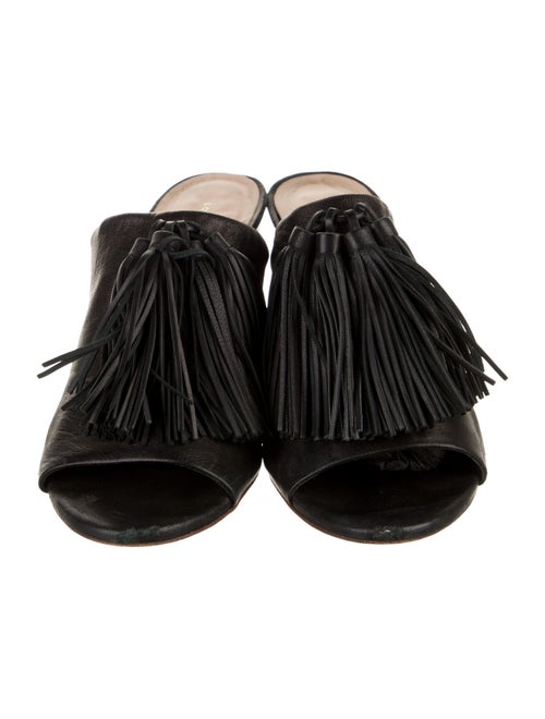 Loeffler Randall Leather Tassel Accents Slides