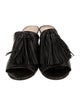 Loeffler Randall Leather Tassel Accents Slides