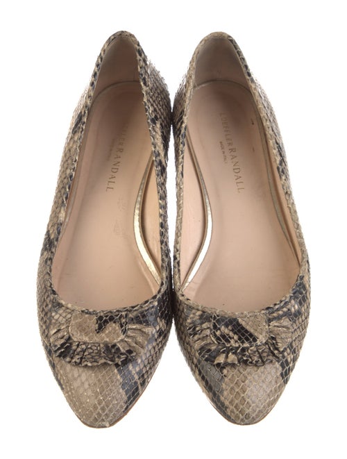 Loeffler Randall Snakeskin Animal Print Flats