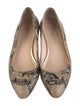 Loeffler Randall Snakeskin Animal Print Flats
