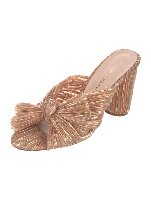 Loeffler Randall Striped Bow Accents Slides