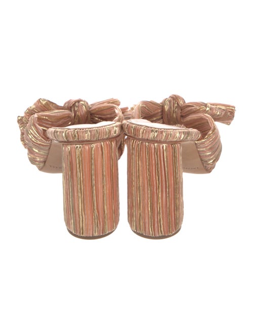 Loeffler Randall Striped Bow Accents Slides