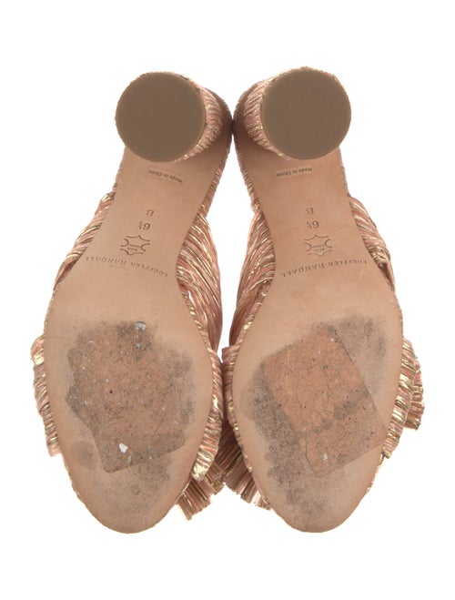 Loeffler Randall Striped Bow Accents Slides