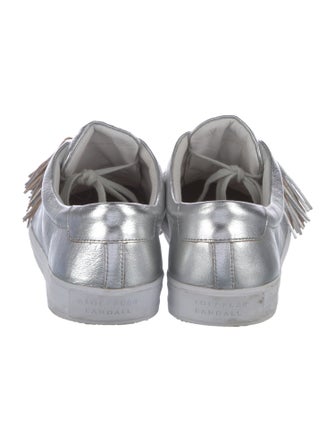 Loeffler Randall Leather Tassel Accents Sneakers