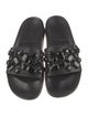Loeffler Randall Leather Crystal Embellishments Slides