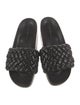 Loeffler Randall Leather Braided Accents Slides